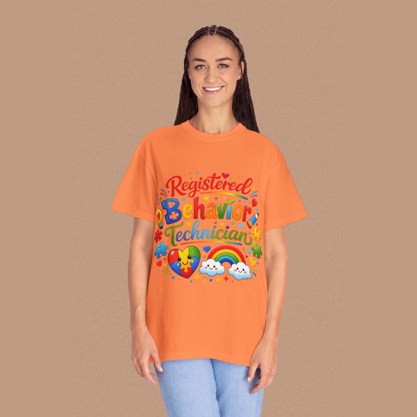 "Registered Behavior Technician" — Colorful Graphic T-Shirt