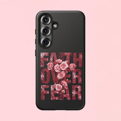 "Faith Over Fear" — Inspirational Tough Phone Case