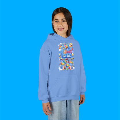 "Different Not Less" — Autism Awareness Youth Hoodie
