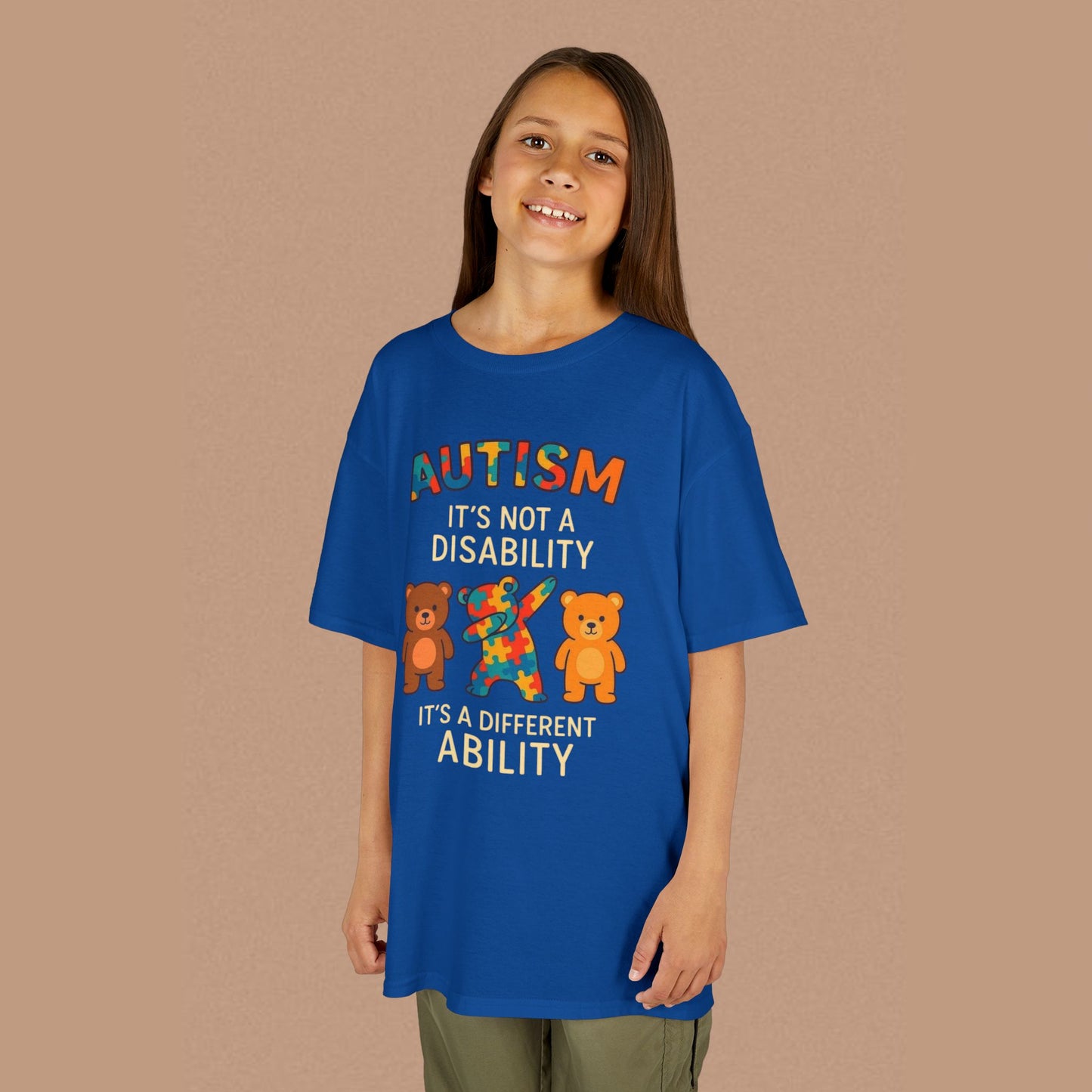 "Autism It's Not A Disability, It's A Different Ability" — Autism Awareness Kids T-Shirt