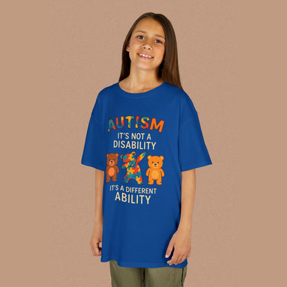 "Autism It's Not A Disability, It's A Different Ability" — Autism Awareness Kids T-Shirt