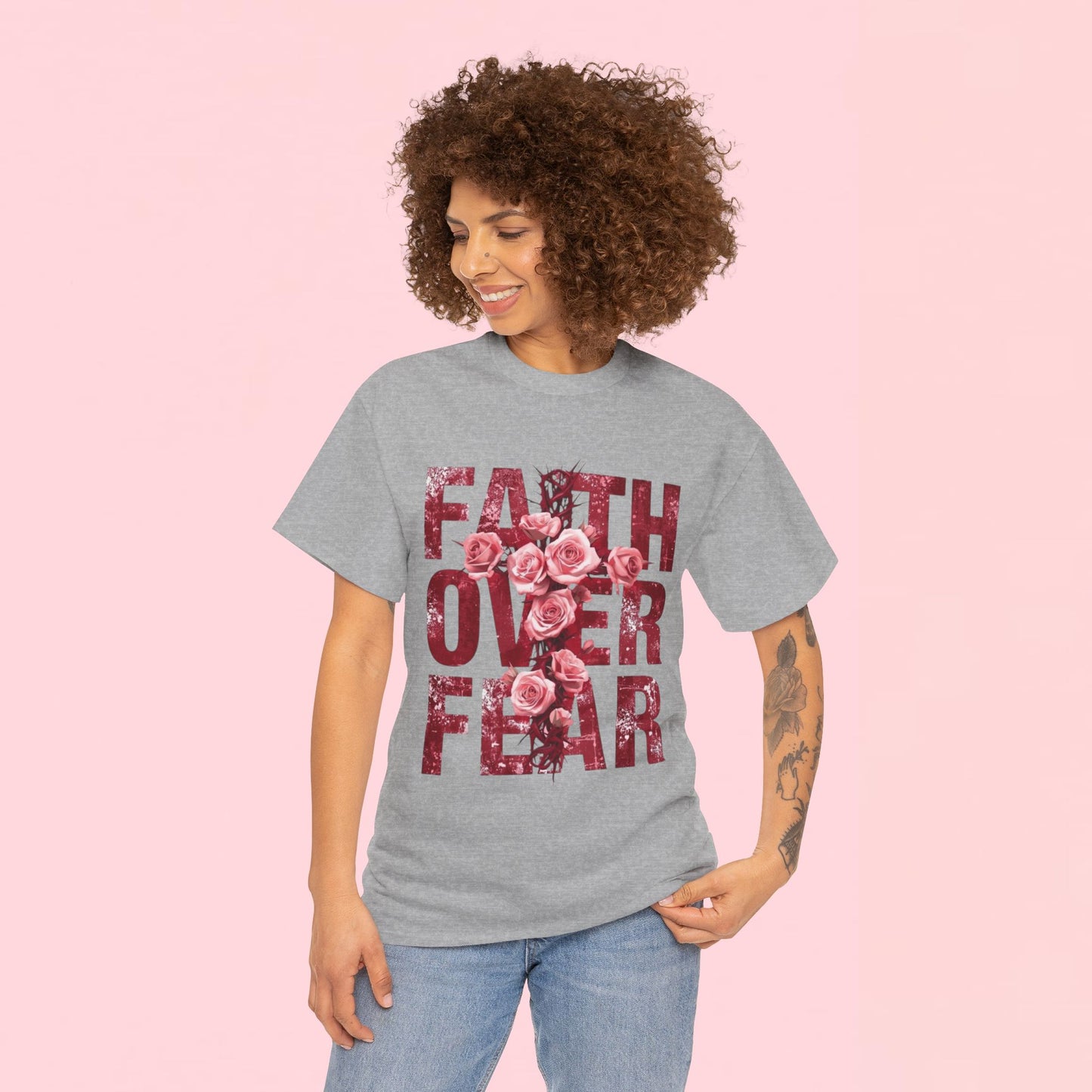 "Faith Over Fear" — Inspirational Graphic T-Shirt