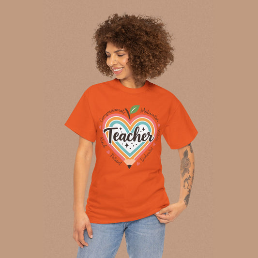 "Teacher" — Colorful Graphic T-shirt