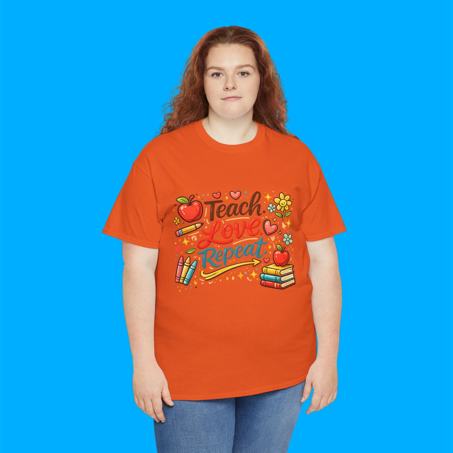 "Teach Love Repeat" — Graphic T-Shirt
