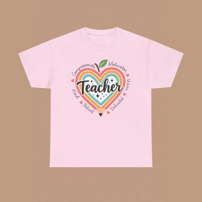 "Teacher" — Colorful Graphic T-shirt
