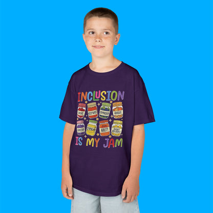 "Inclusion Is My Jam" — Rainbow Graphic Kids Tee