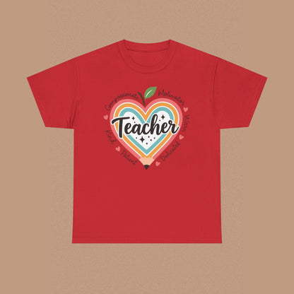 "Teacher" — Colorful Graphic T-shirt