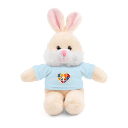 "Autism Puzzle Heart" — Teddy Plush Bear with Tee