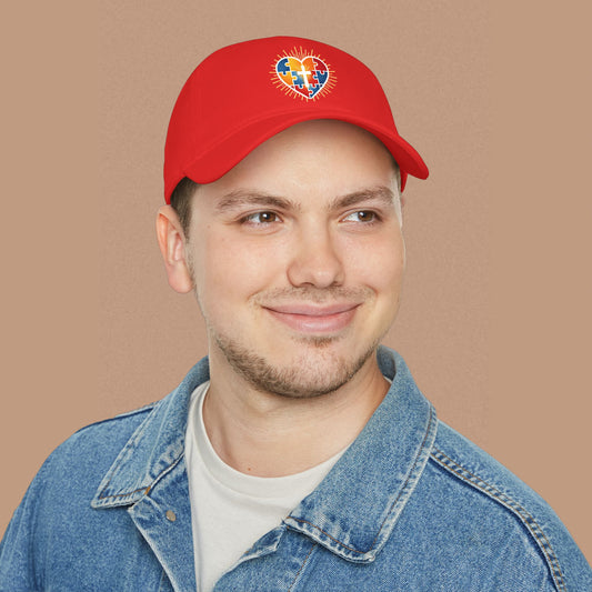 "Autism Puzzle Heart" — Low Profile Hat