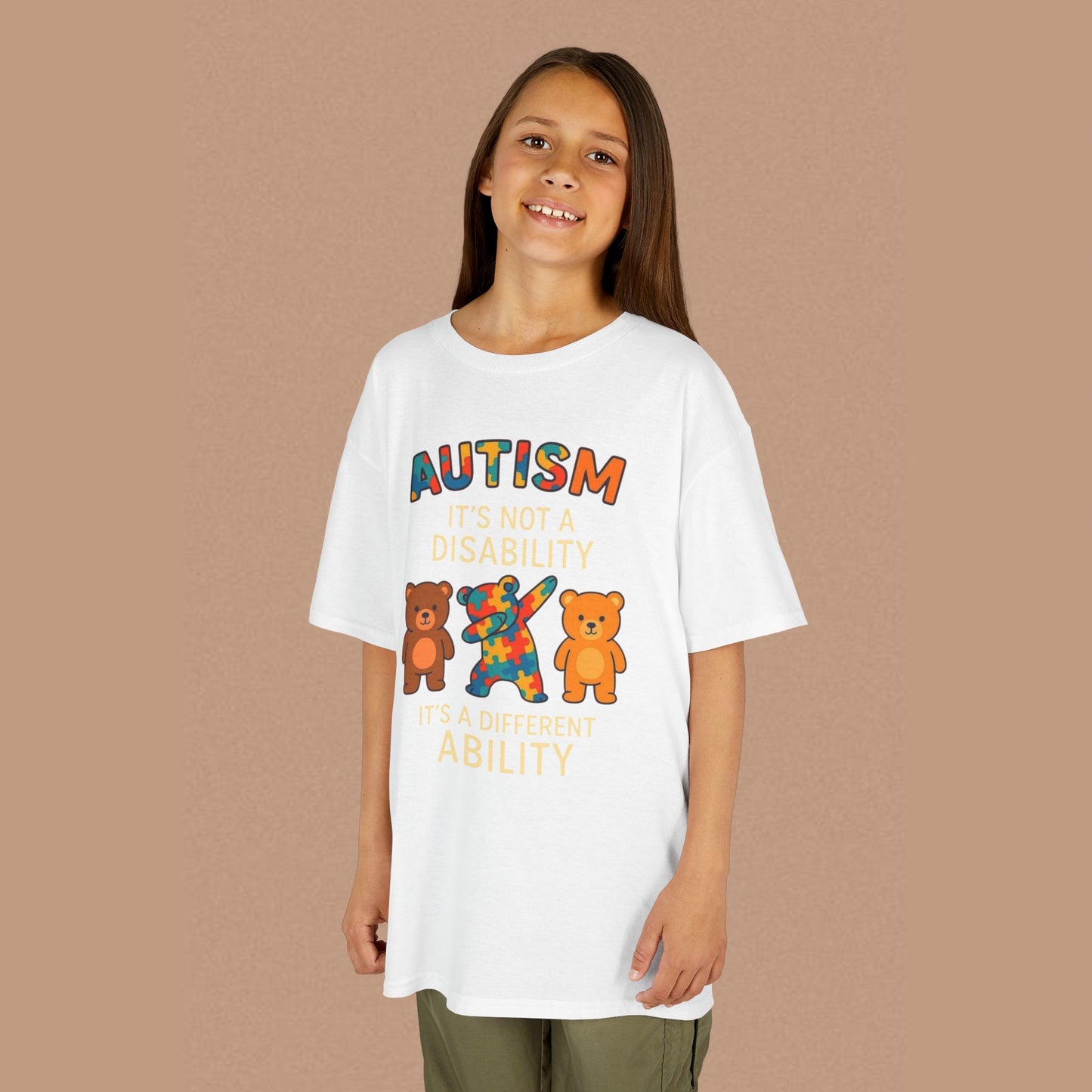 "Autism It's Not A Disability, It's A Different Ability" — Autism Awareness Kids T-Shirt