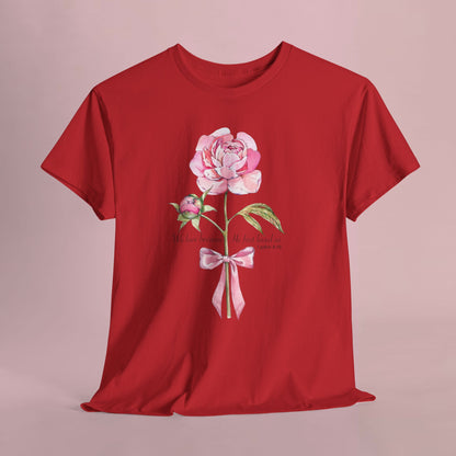 "Floral Rose" — Inspirational T‑Shirt