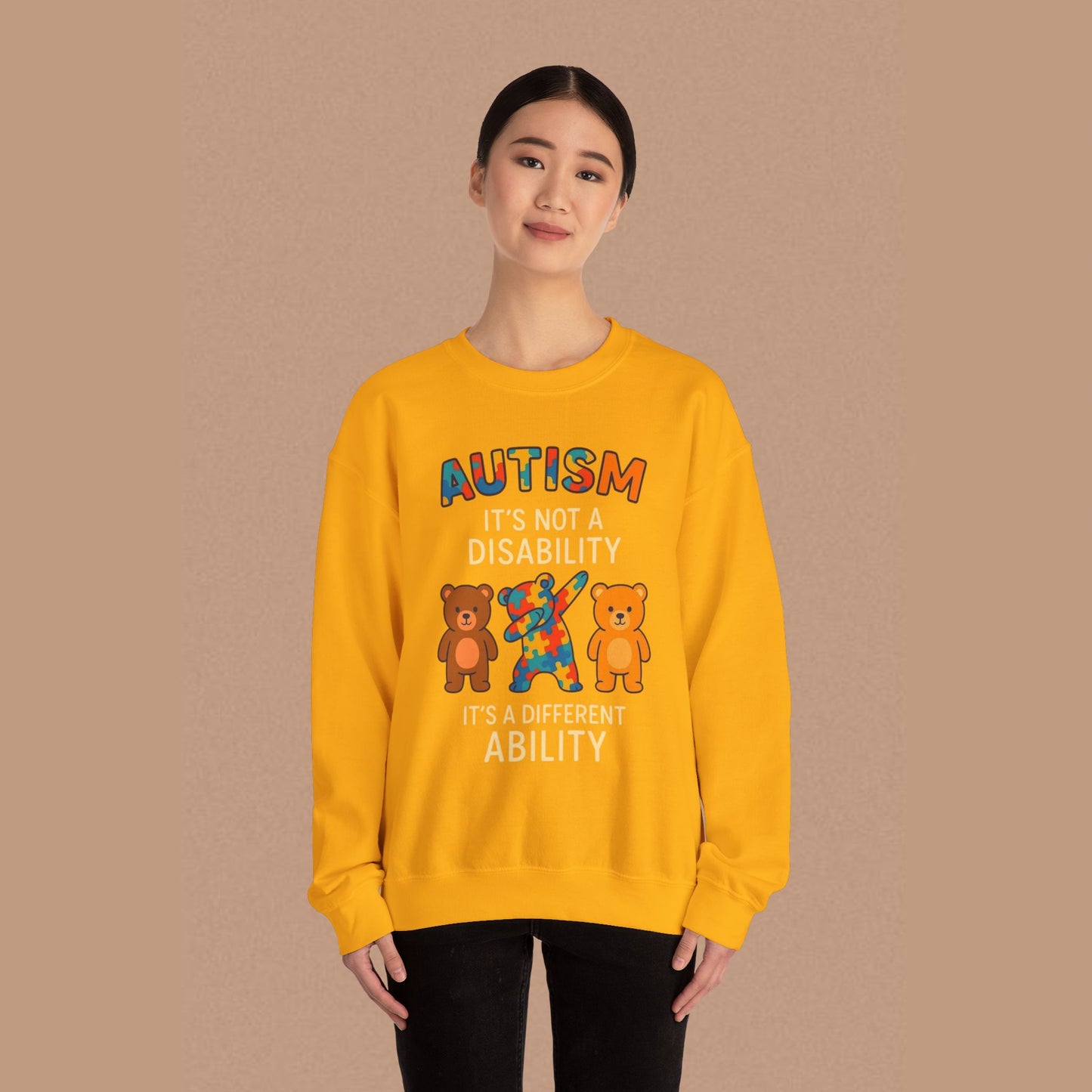 "Autism It's Not A Disability, It's A Different Ability" — Autism Awareness Sweatshirt