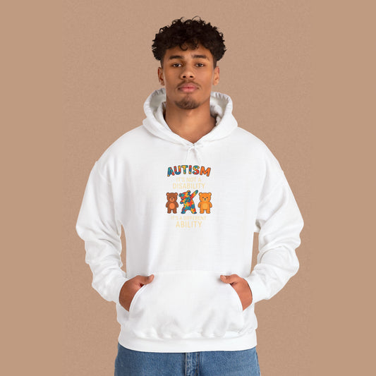 "Autism It's Not A Disability, It's A Different Ability" — Autism Awareness Hoodie