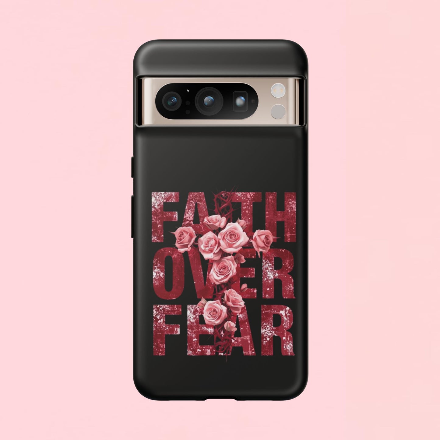 "Faith Over Fear" — Inspirational Tough Phone Case