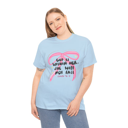 "God Is Within Her, She Will Not Fail" — Inspirational T-Shirt