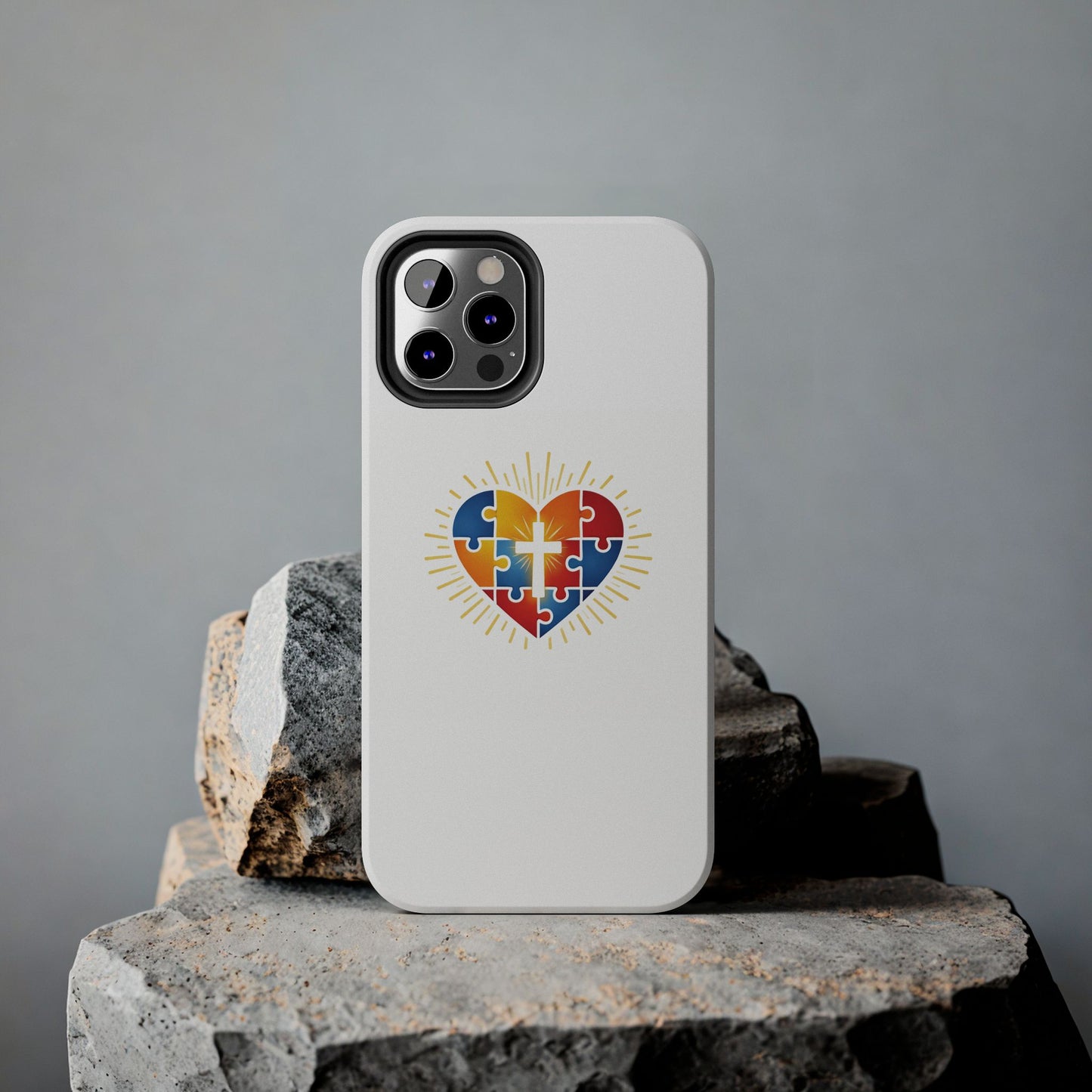 "Autism Puzzle Heart" — Tough Phone Case
