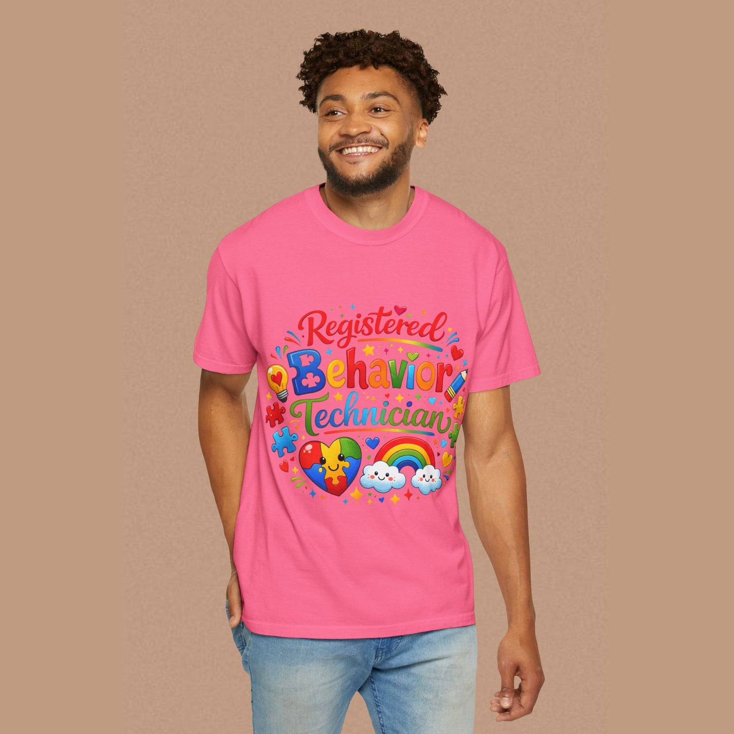 "Registered Behavior Technician" — Colorful Graphic T-Shirt