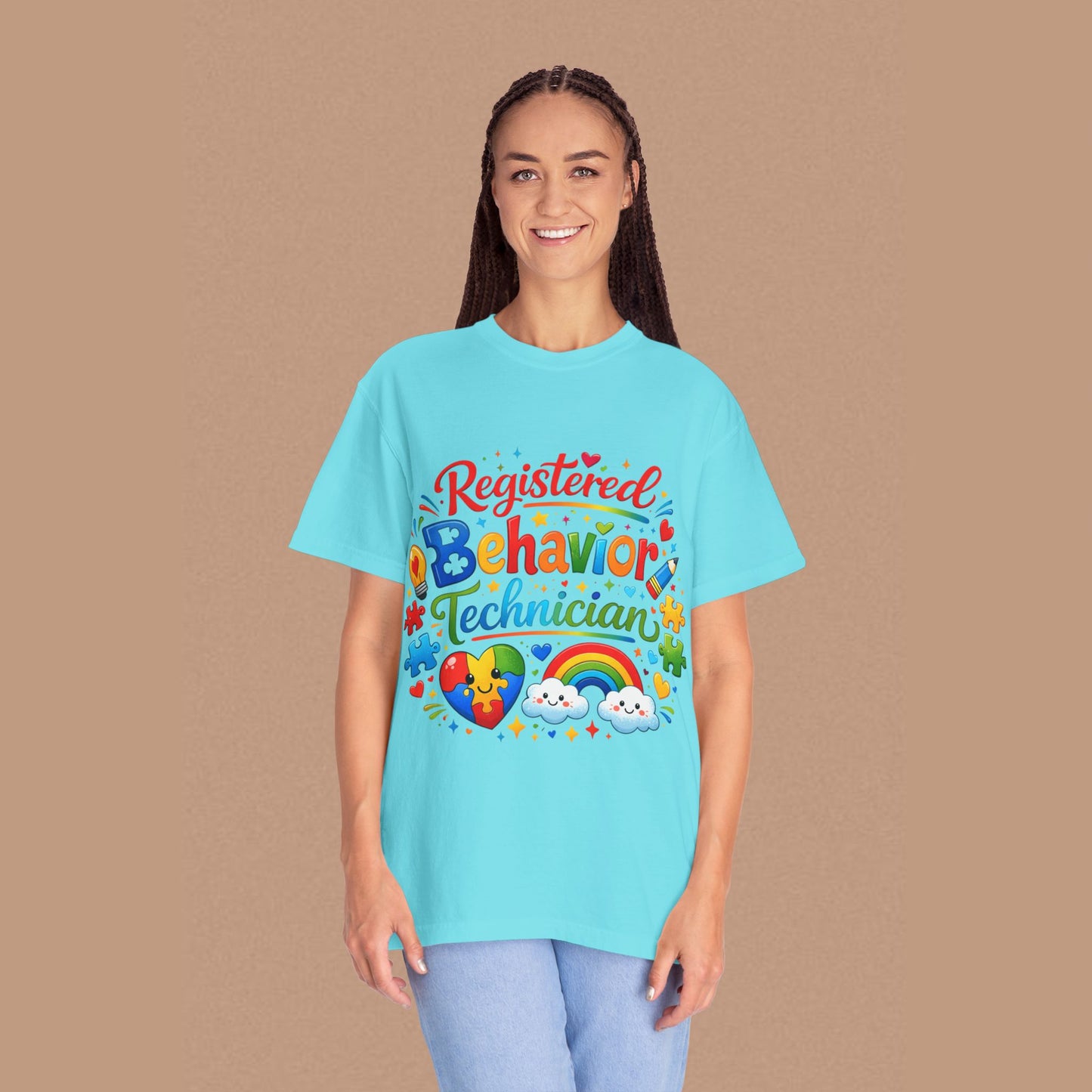 "Registered Behavior Technician" — Colorful Graphic T-Shirt