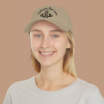 "Different Not Less" — Low Profile Hat