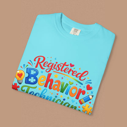 "Registered Behavior Technician" — Colorful Graphic T-Shirt