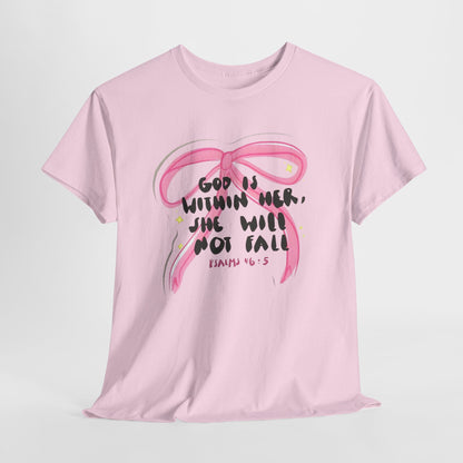 "God Is Within Her, She Will Not Fail" — Inspirational T-Shirt
