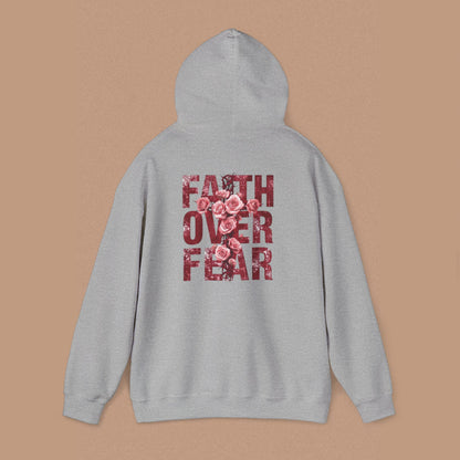 "Faith Over Fear" — Inspirational Graphic Hoodie