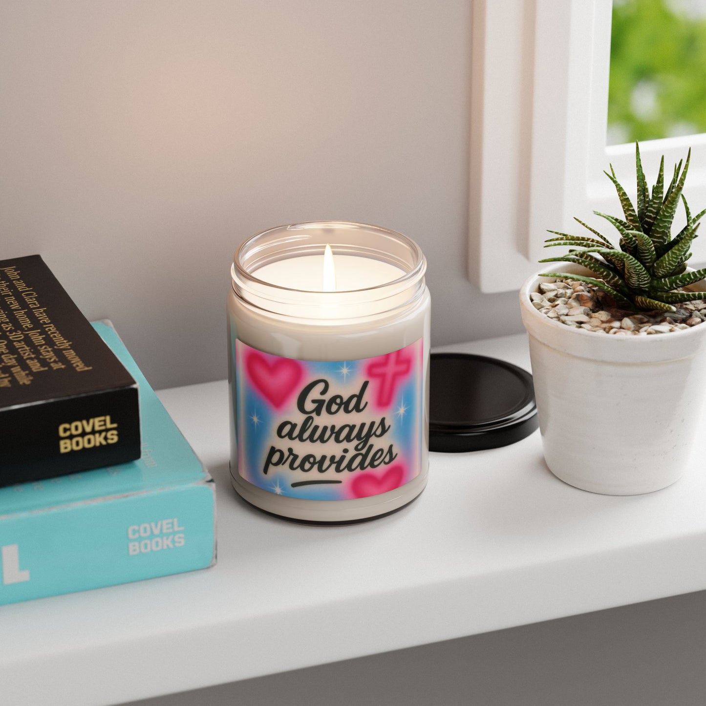 "God Always Provides" — Motivational 9oz Scented Soy Candle