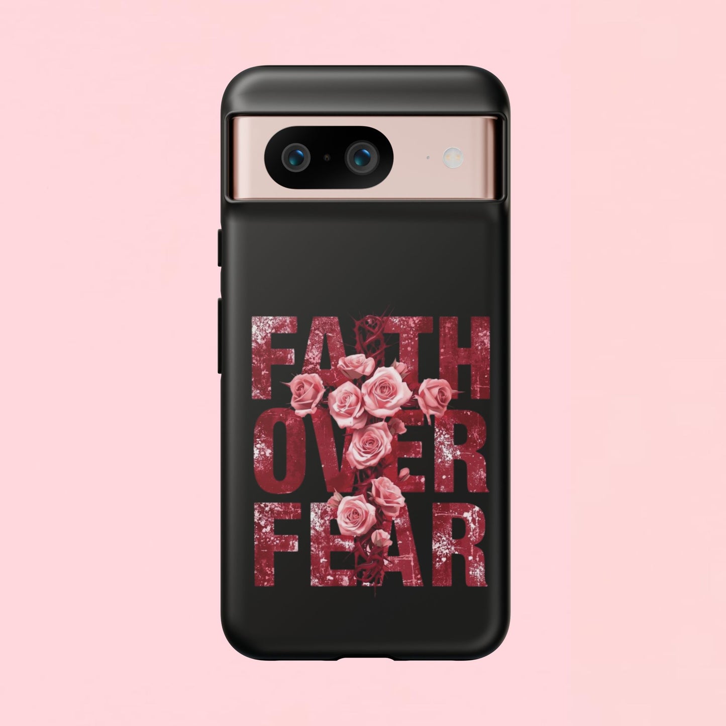 "Faith Over Fear" — Inspirational Tough Phone Case
