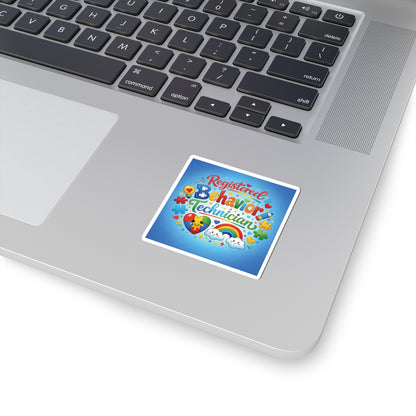 "Registered Behavior Technician" — Colorful Kiss-Cut Sticker
