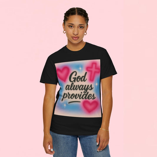 "God Always Provides" — Inspirational Graphic T-Shirt