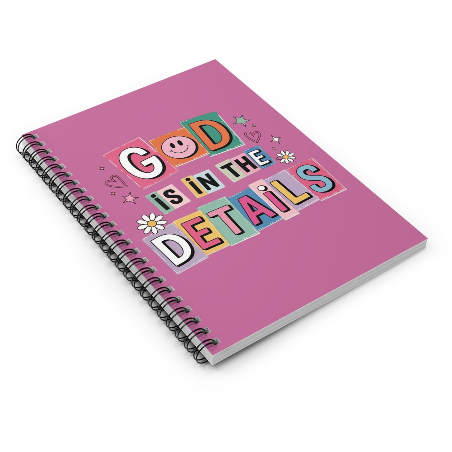 "God Is In The Details" — Spiral Notebook