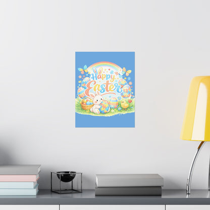 "Happy Easter" Matte Poster — Wall Art for Office & Home