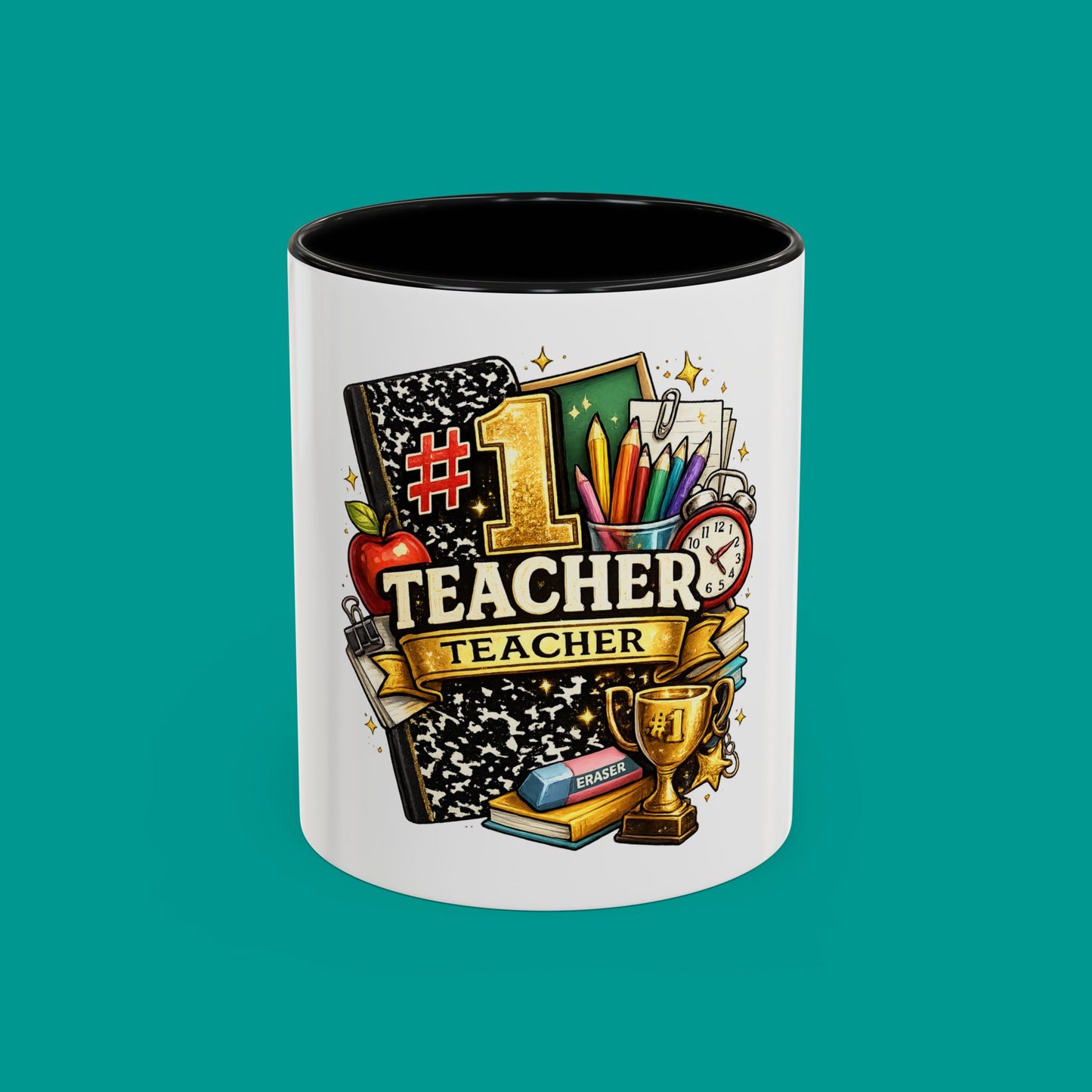 "#1 Teacher" — Coffee Mug