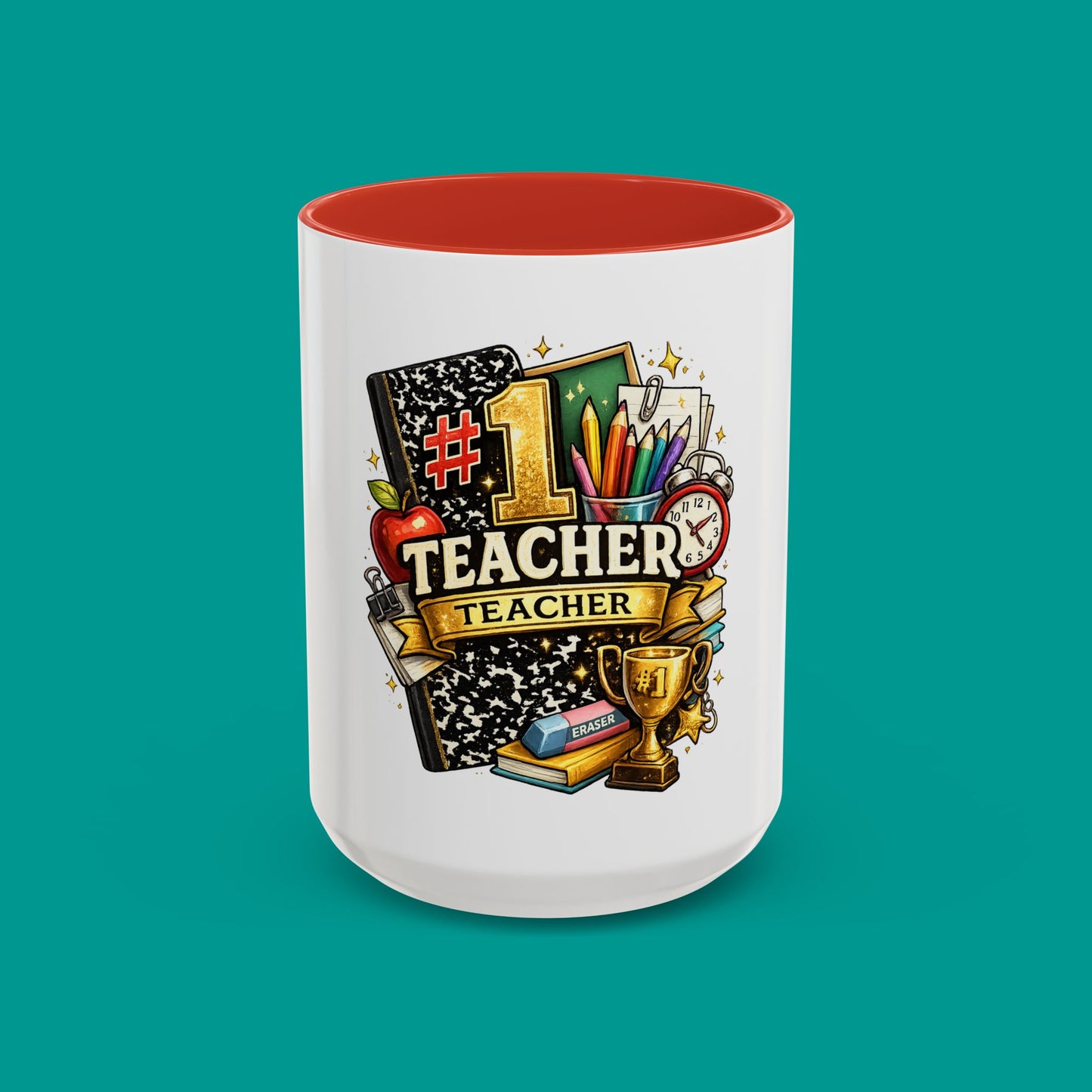 "#1 Teacher" — Coffee Mug