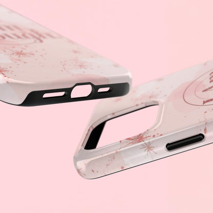 "I Am Enough" — Pink Inspirational Tough Phone Case
