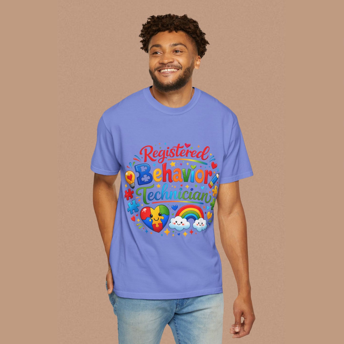 "Registered Behavior Technician" — Colorful Graphic T-Shirt