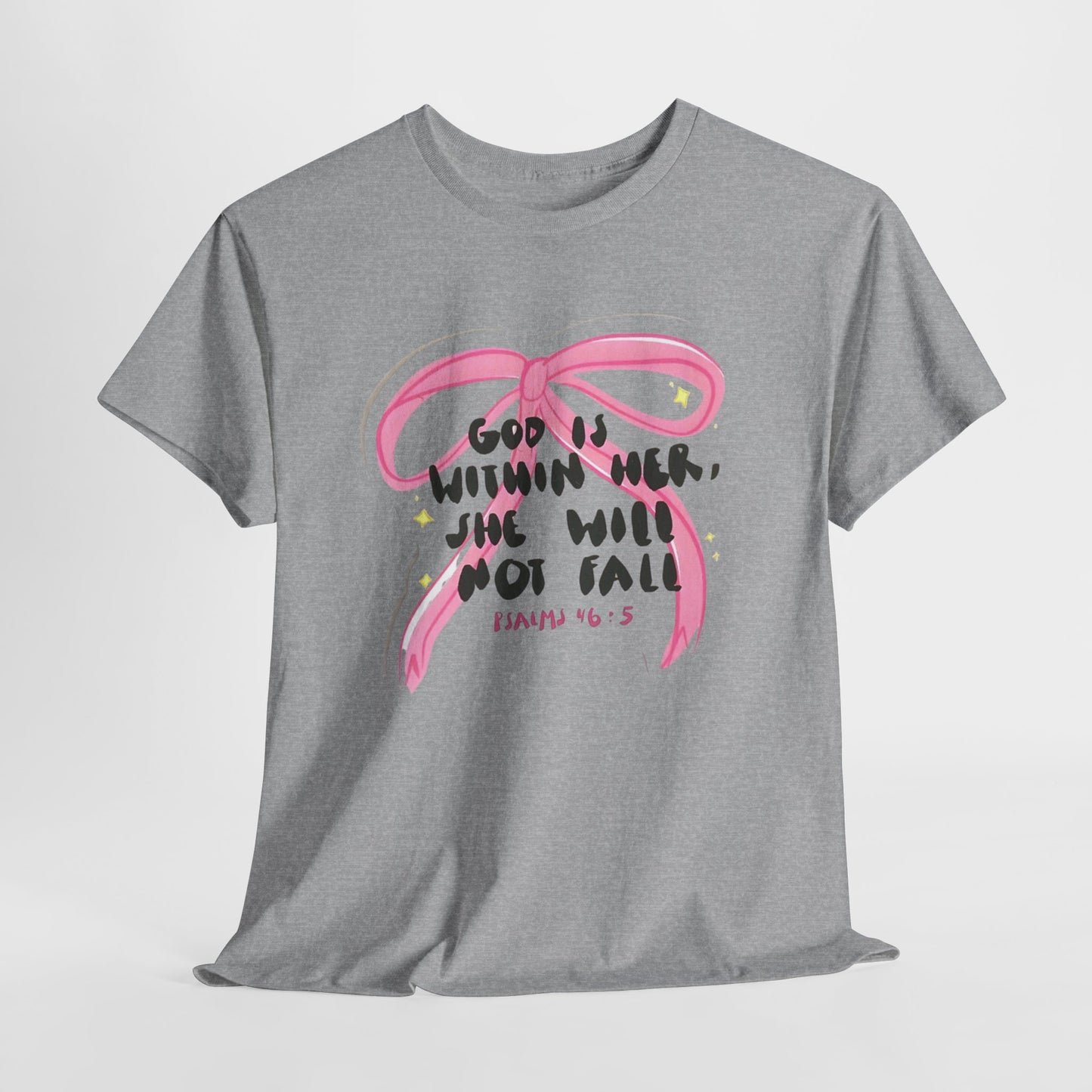 "God Is Within Her, She Will Not Fail" — Inspirational T-Shirt