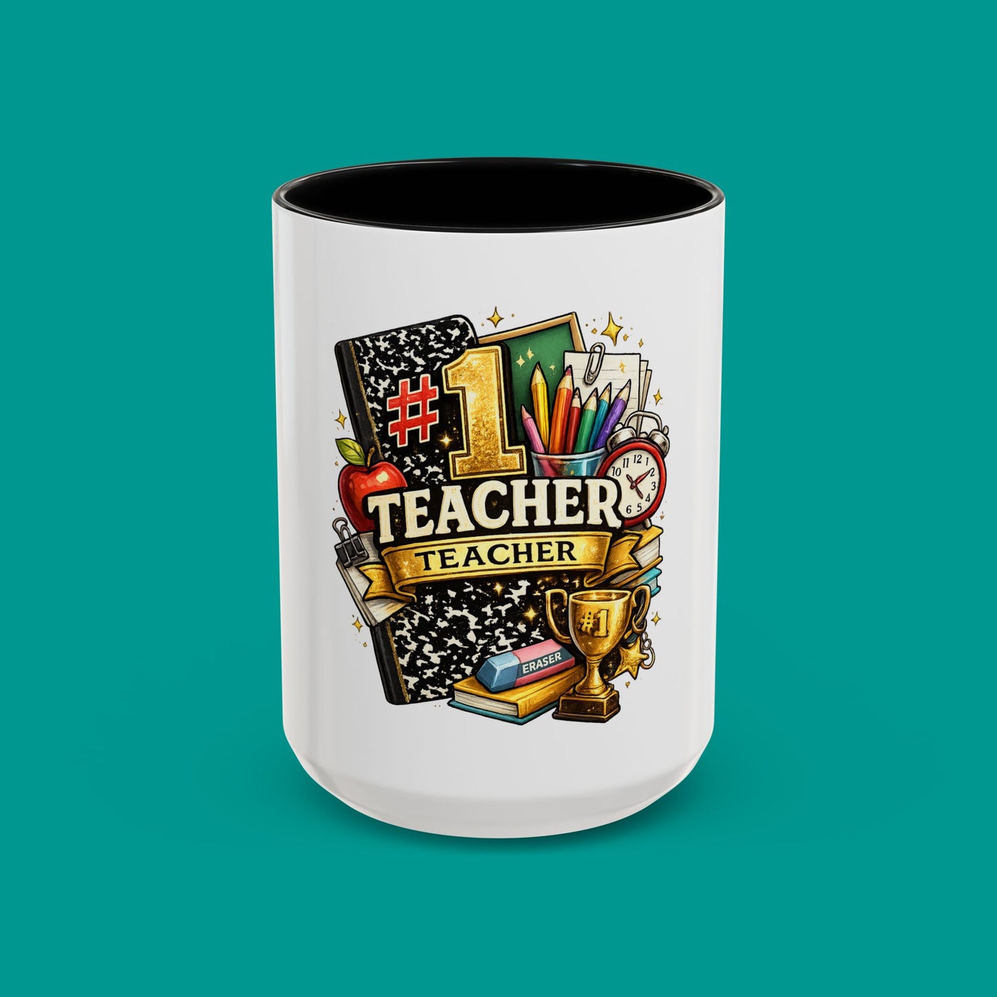 "#1 Teacher" — Coffee Mug