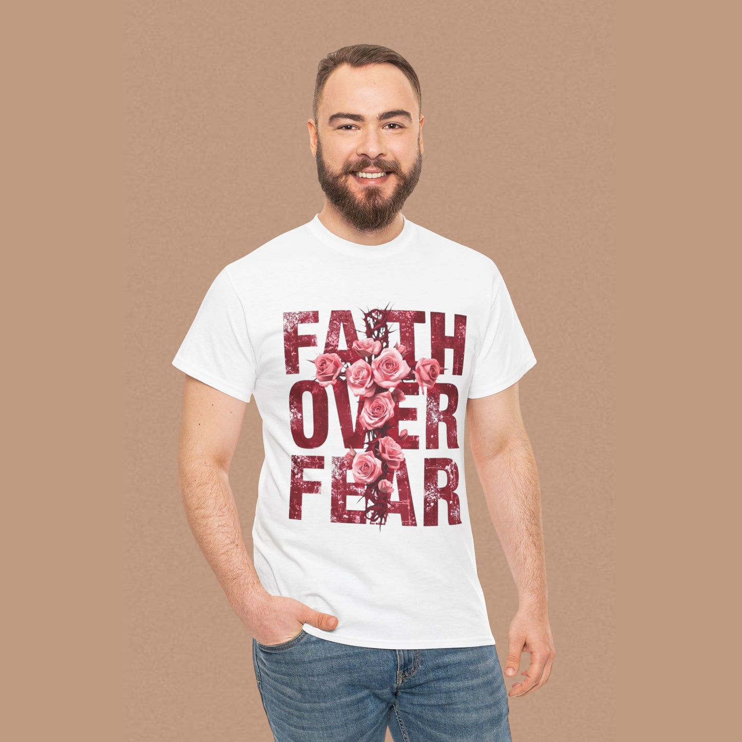"Faith Over Fear" — Inspirational Graphic T-Shirt