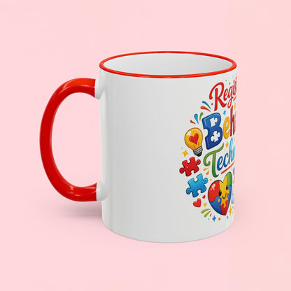 "Registered Behavior Technician" — Colorful Autism Appreciation Ceramic Mug