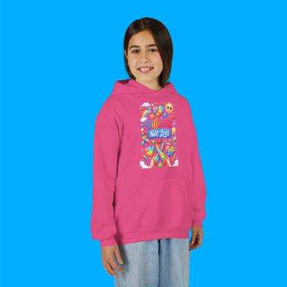 "Different Not Less" — Autism Awareness Youth Hoodie