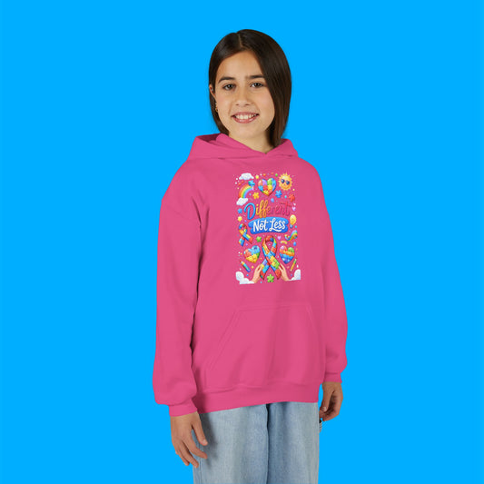 "Different Not Less" — Autism Awareness Youth Hoodie