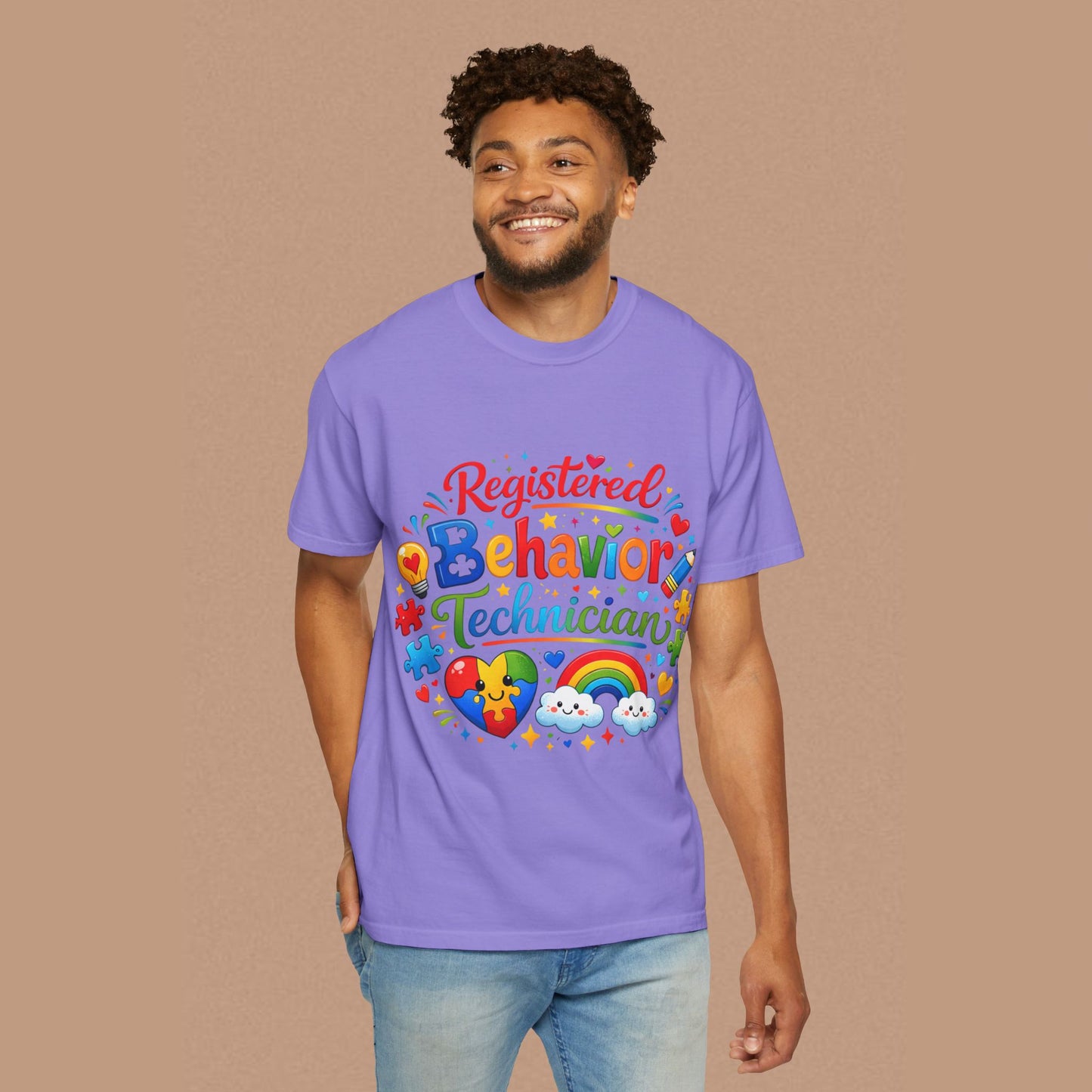 "Registered Behavior Technician" — Colorful Graphic T-Shirt