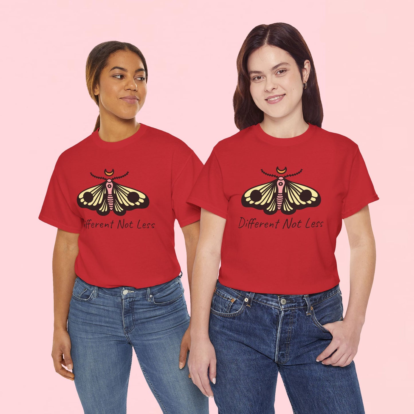 "Different Not Less" Inspirational Graphic T-Shirt