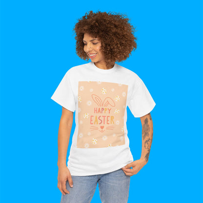 "Happy Easter" Easter Bunny Graphic T-Shirt