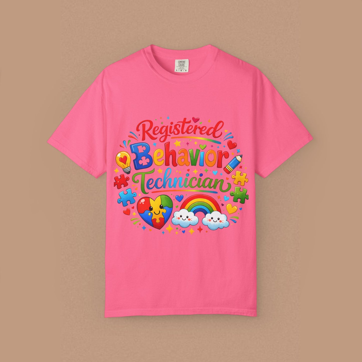 "Registered Behavior Technician" — Colorful Graphic T-Shirt
