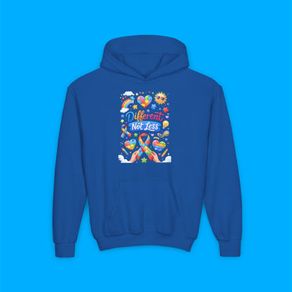 "Different Not Less" — Autism Awareness Youth Hoodie