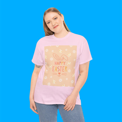 "Happy Easter" Easter Bunny Graphic T-Shirt