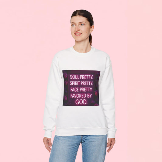 "Soul Pretty" — Inspirational Graphic Sweatshirt