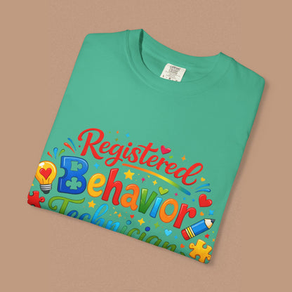 "Registered Behavior Technician" — Colorful Graphic T-Shirt